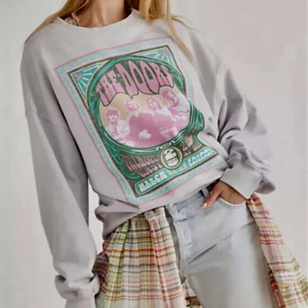 Daydreamer Free People The Doors oversize sweatshirt XS